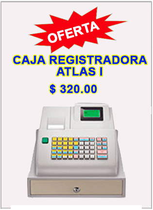 Oferta Caja Registradora Atlas I 320U$D