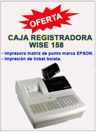Oferta Caja Registradora WISE 158